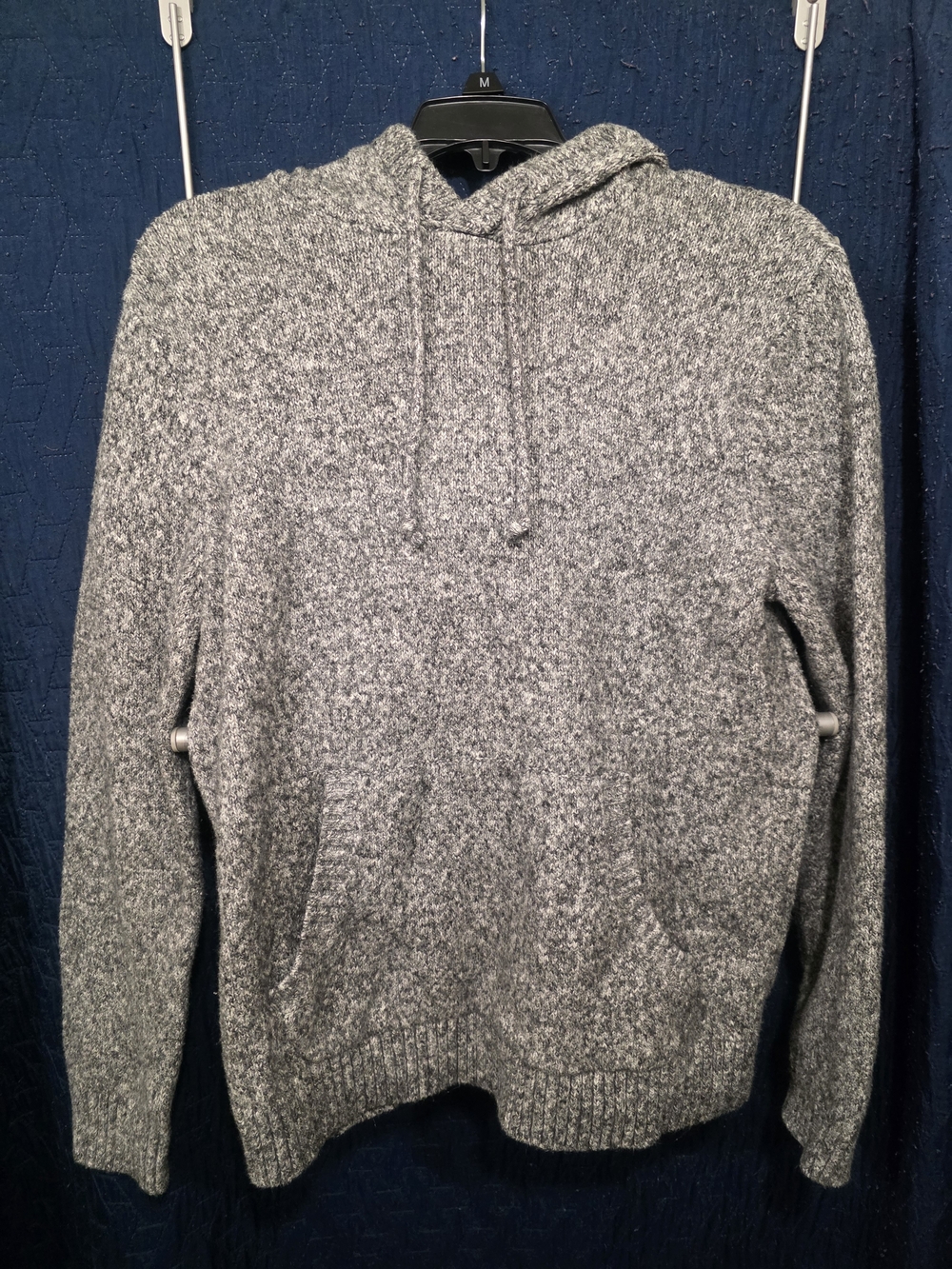 Old Navy Gray Marled Crewneck Hoodie Sweater